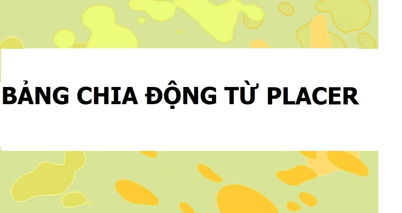 Hình ảnh minh họa BẢNG CHIA ĐỘNG TỪ PLACER TRONG TIẾNG PHÁP